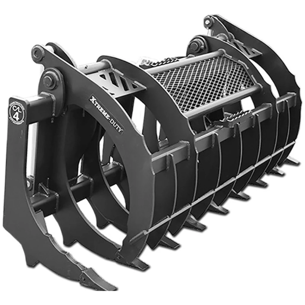 Construction Attachments INC Construction Attachments 74" Xtreme Duty Root Rake W/Grapple #1RRG74 3 Construction Attachments INC Construction Attachments 74" Xtreme Duty Root Rake W/Grapple #1RRG74